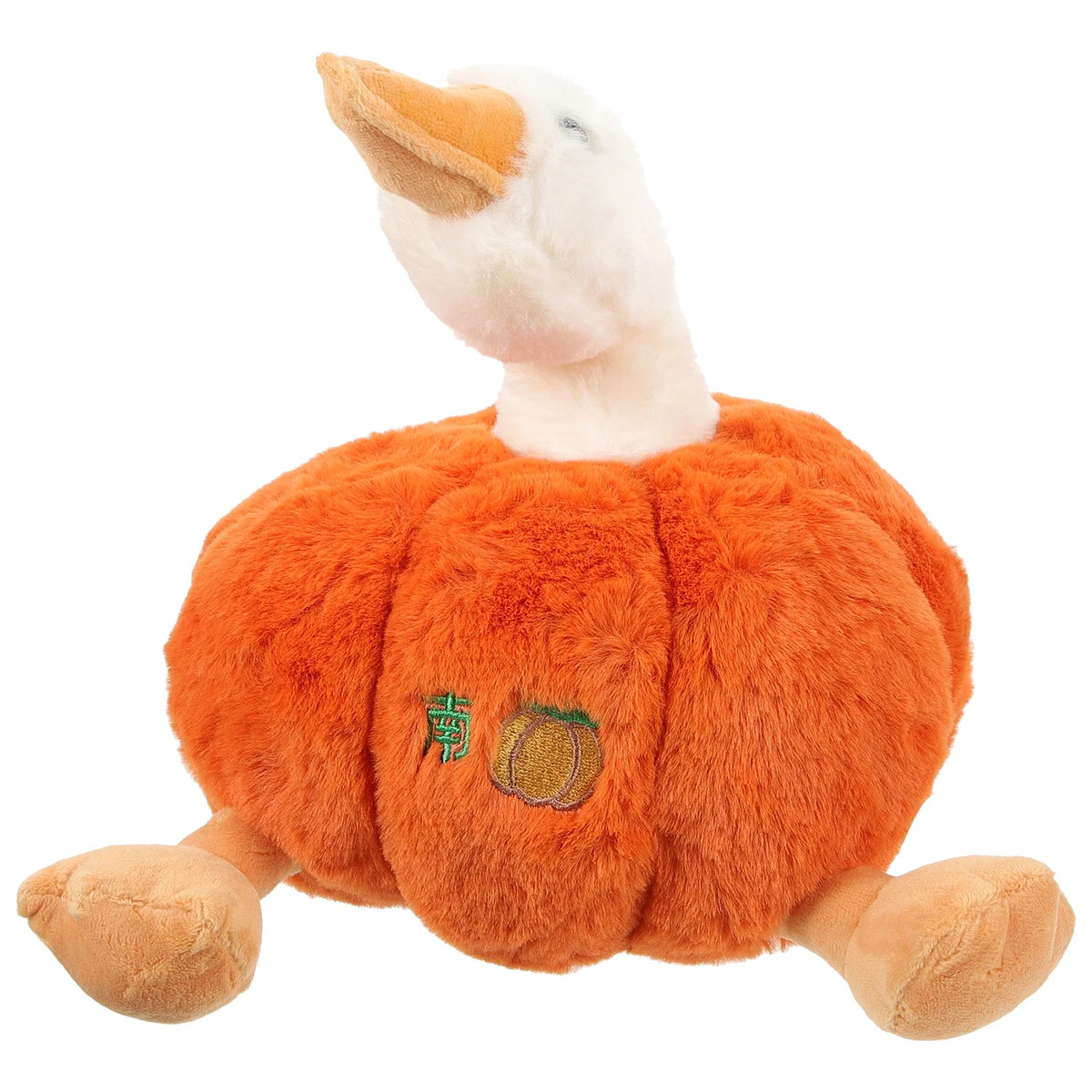 Plush Pumpkin Duck Stuffed Animal Doll P553