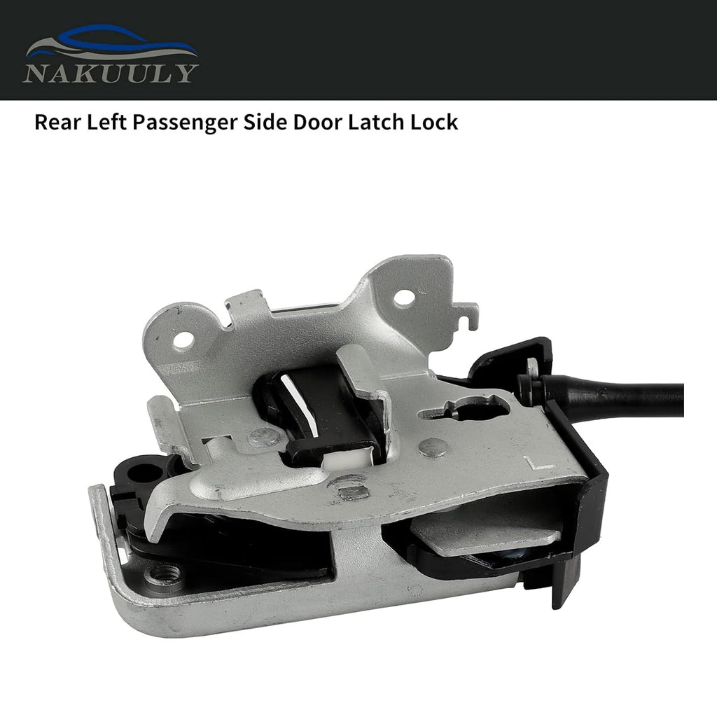 Left Driver Side Rear Door Lock Latch & Cable Assembly Pack of 2 G725520