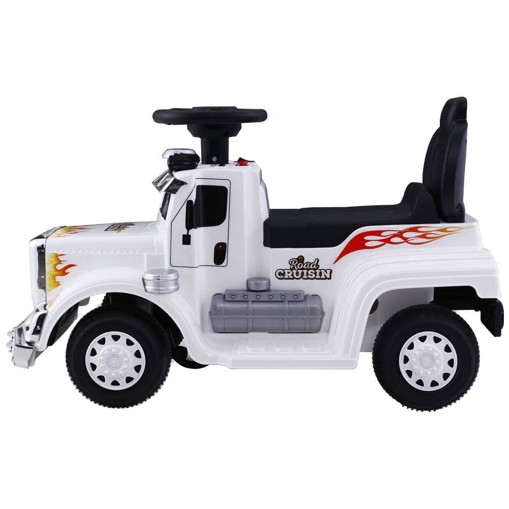 White Ride On Battery Toy Car G5467