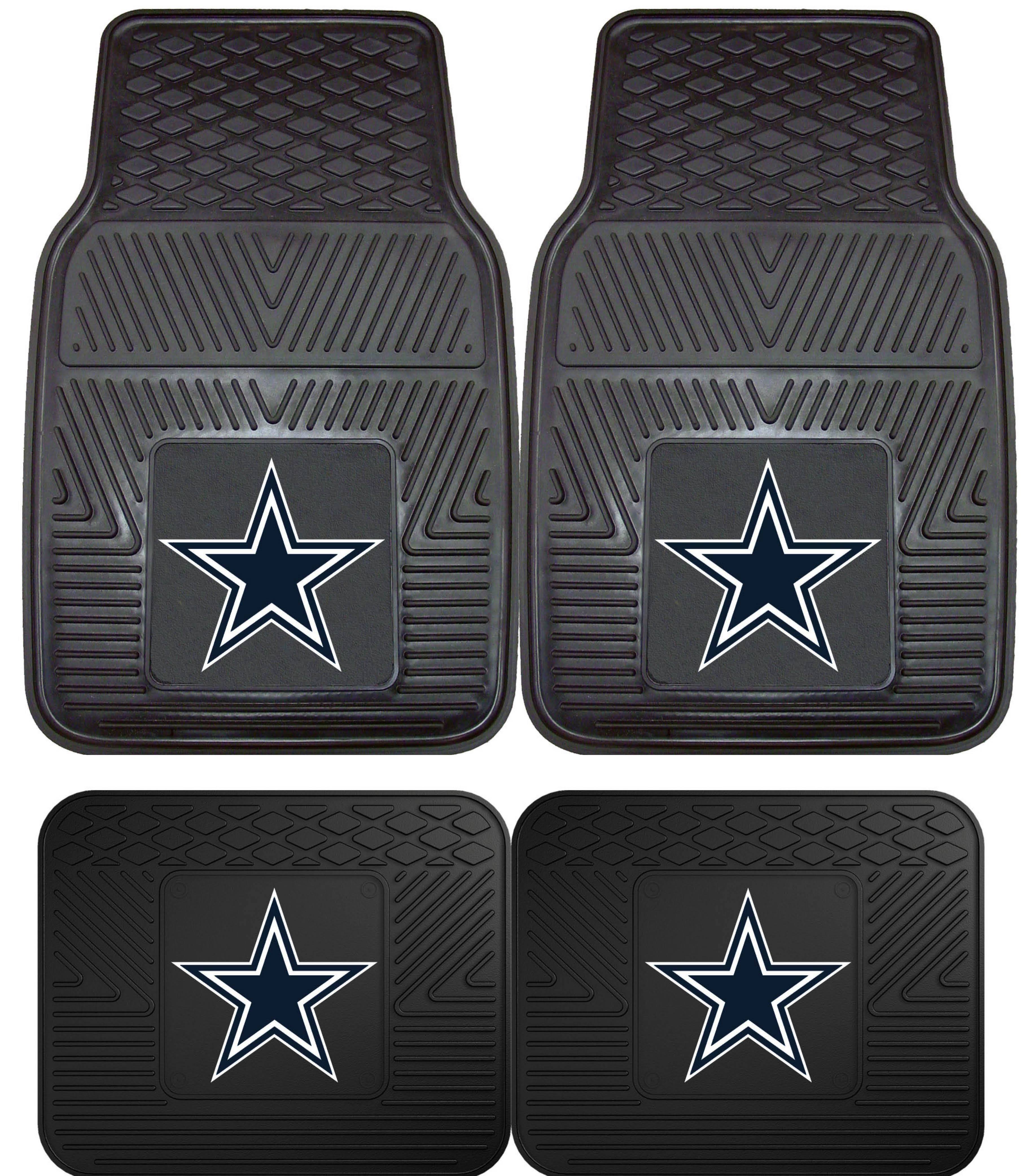 4 Piece Heavy Duty Vinyl Car Mats U114