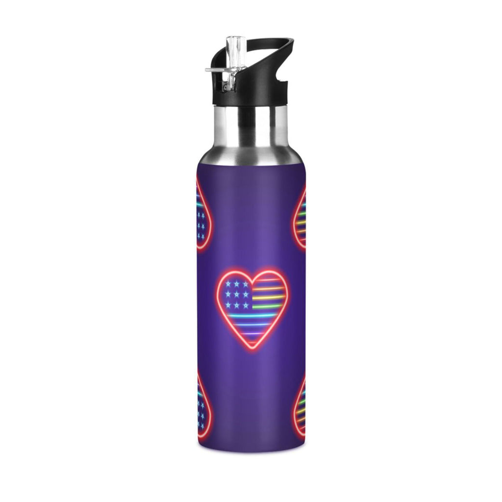 Stainless Steel Insulated Water Bottle with Straw Lid X71370