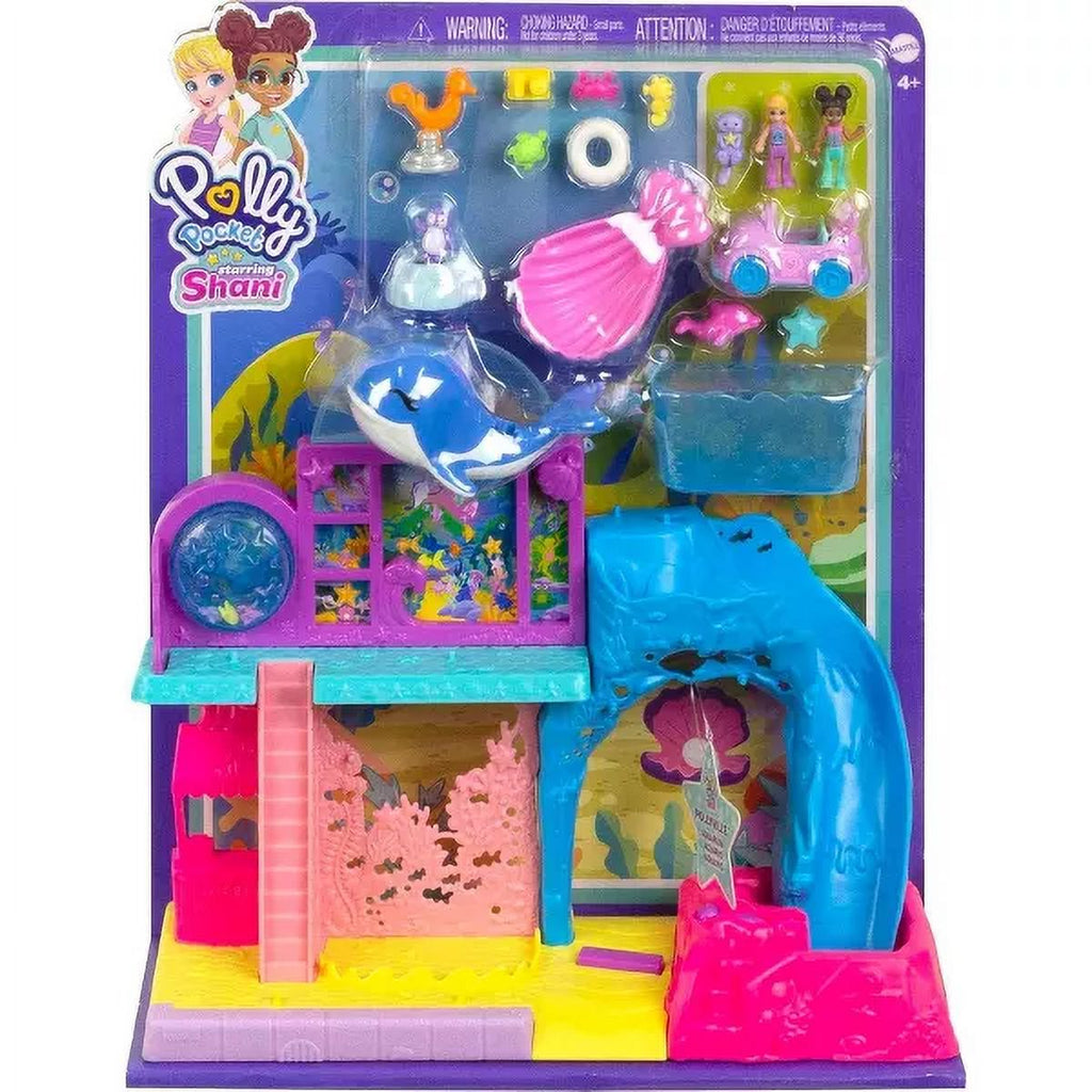 Polly Pocket Pollyville Aquarium Playset with 2 Dolls M756