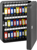 Black Steel Wall Mounted Key Cabinet with Lock (120 positions) O5648