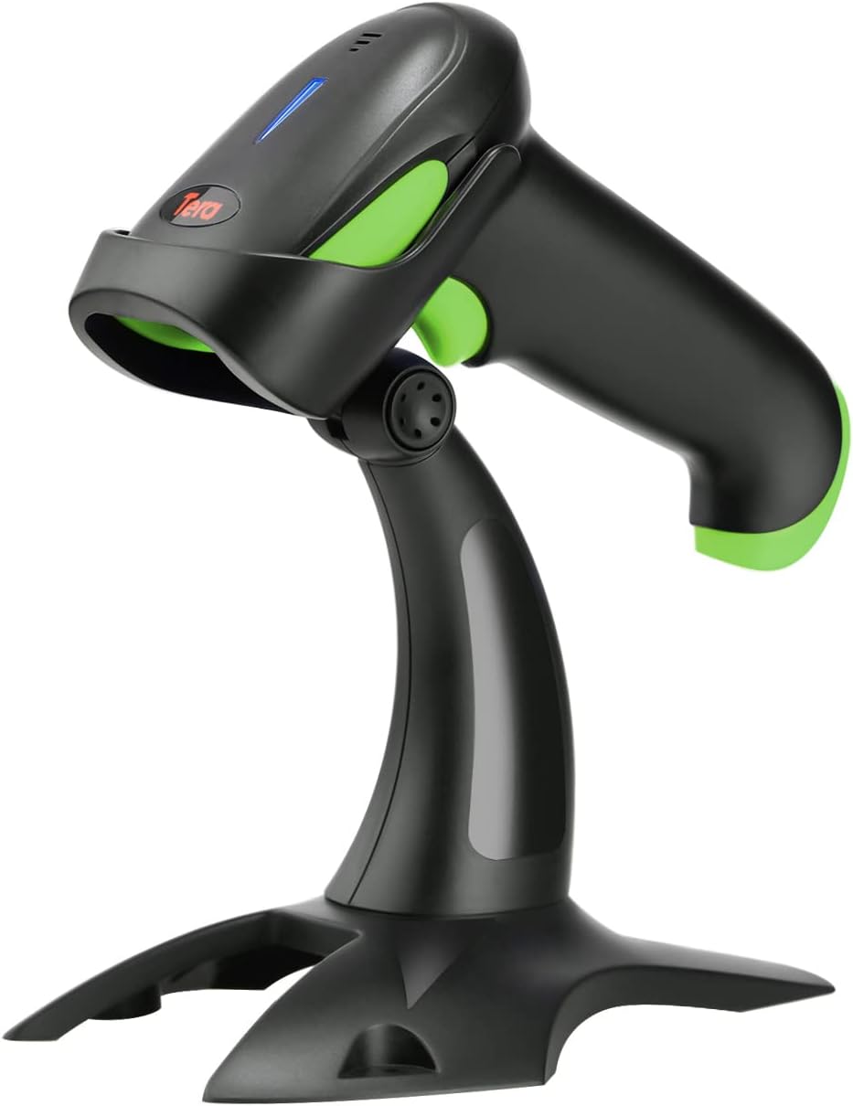 2D Wireless Barcode Scanner with Stand, Pack of 2 H691647