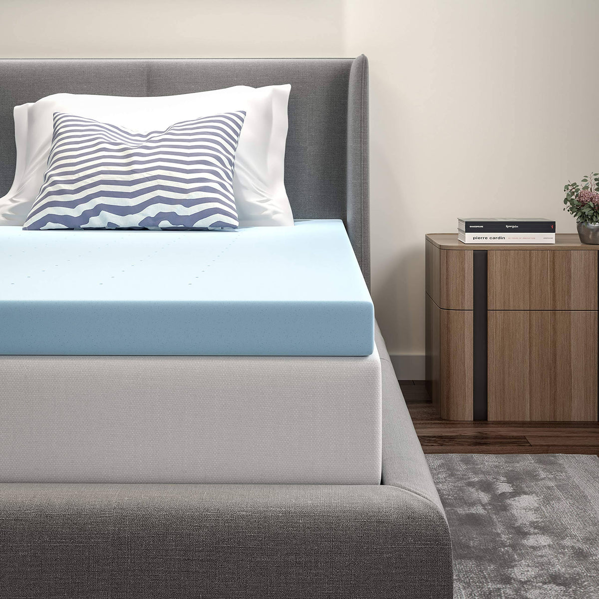 3 inch Cool Gel Memory Foam Mattress Topper Twin P694396