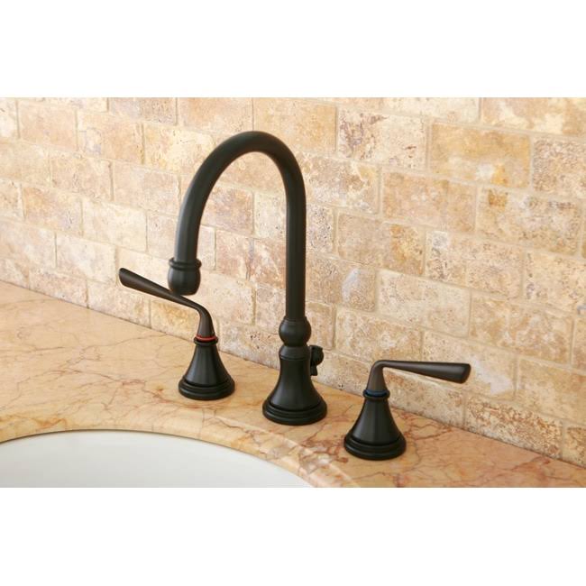 Oil Rubbed Bronze Widespread Bathroom Faucet J854837