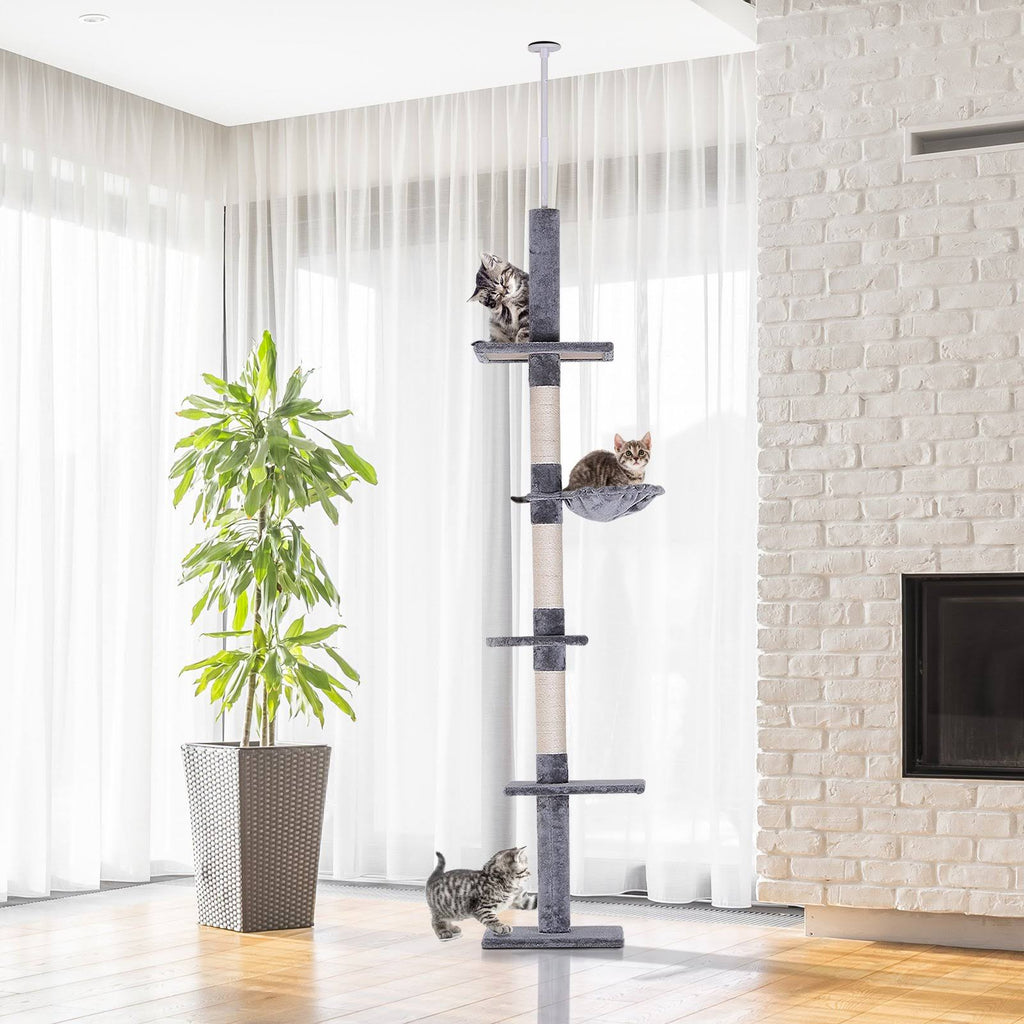 9 Adjustable Height Floor-To-Ceiling Vertical Cat Tree I34611