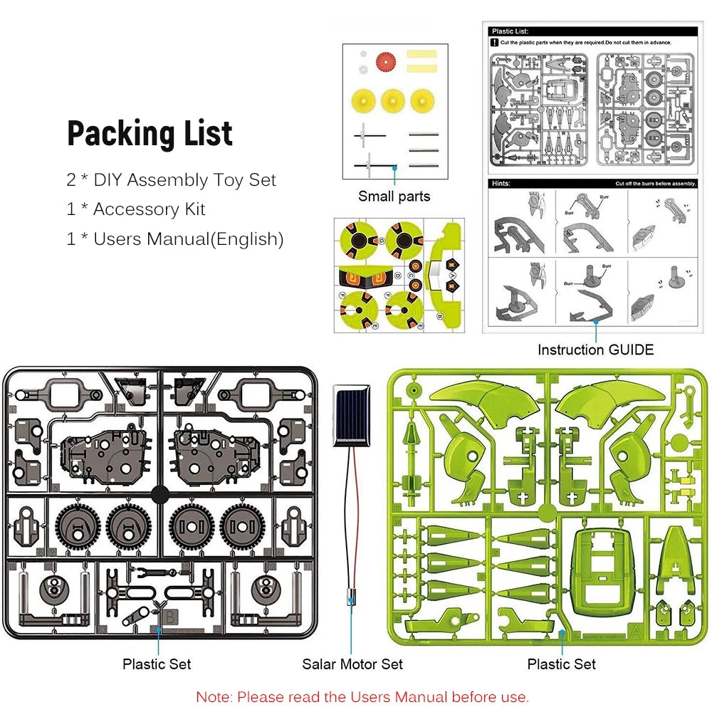 3 in 1 Solar Robot DIY STEM Science Toy Assembly Model V45426