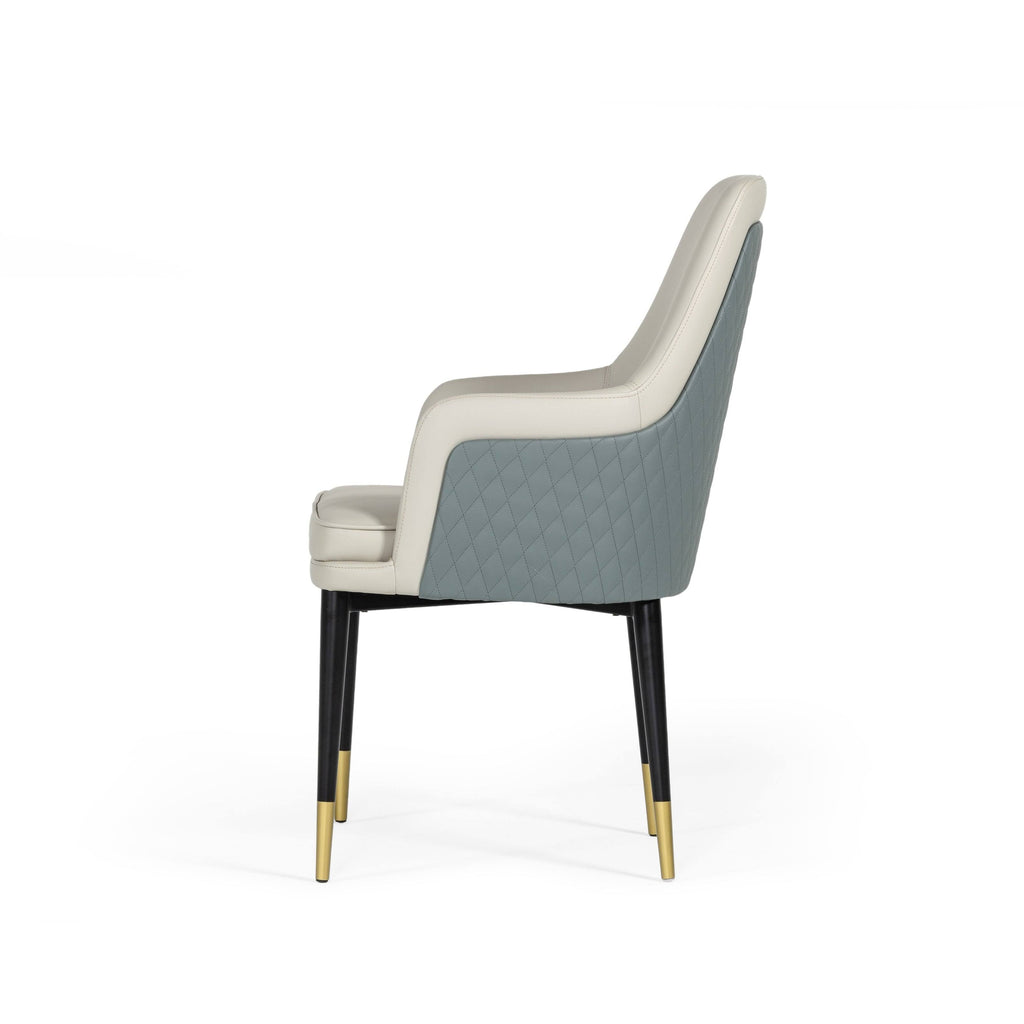 White & Grey Dining Chair B6810