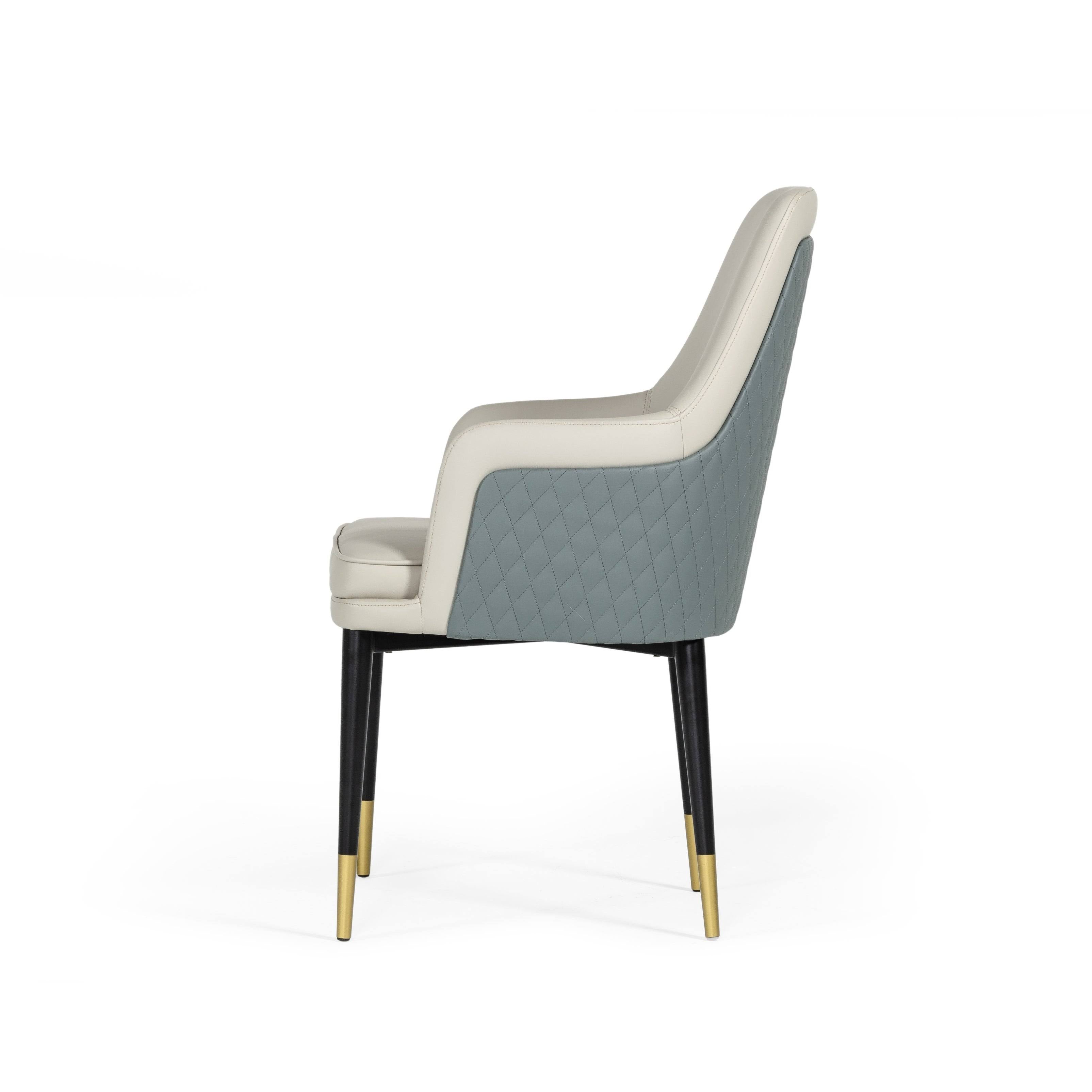 White & Grey Dining Chair B6810