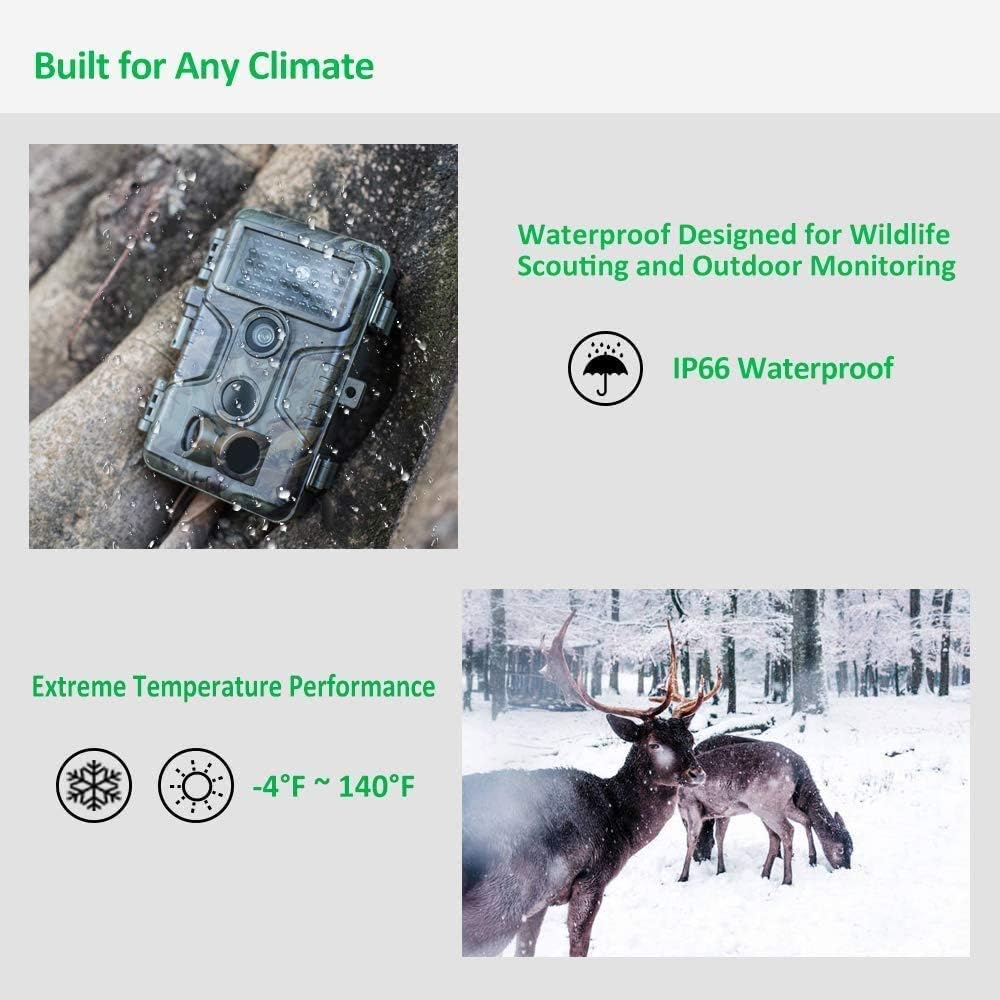 Trail Camera 24MP 1080P Waterproof Infrared Night Vision J9455