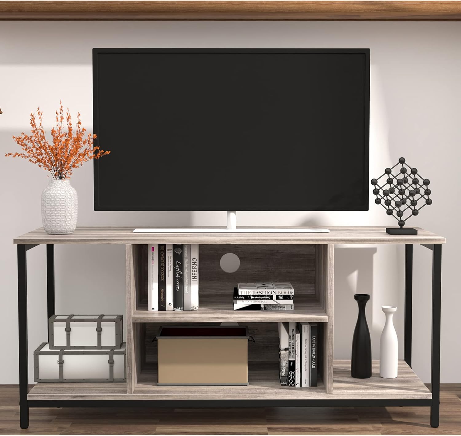 Gray 2 Tier TV Stand for 55 inch TV N3051
