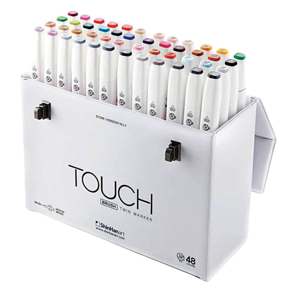 48 Color Twin Brush Marker Set D974188
