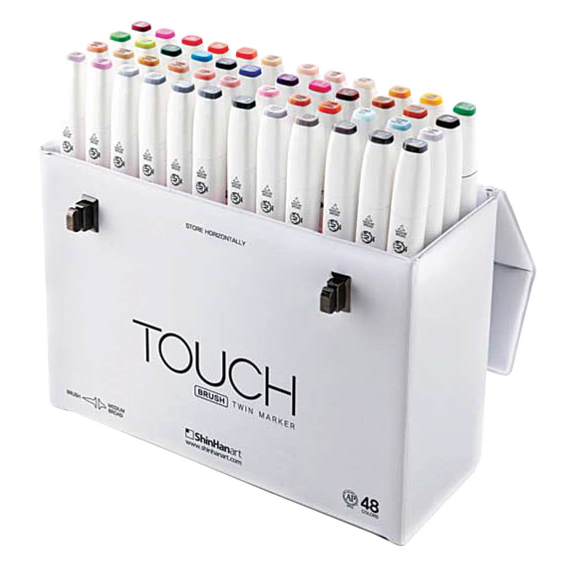 48 Color Twin Brush Marker Set D974188