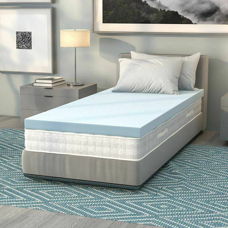 3 inch Cool Gel Memory Foam Mattress Topper Twin P694396