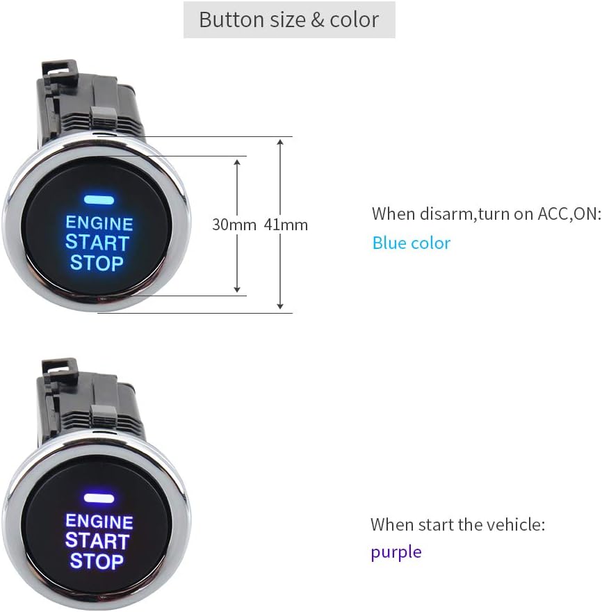 Smart Key PKE Car Alarm System Passive Keyless Entry Auto Start Engine Start Stop Button Touch Password Keypad M611965