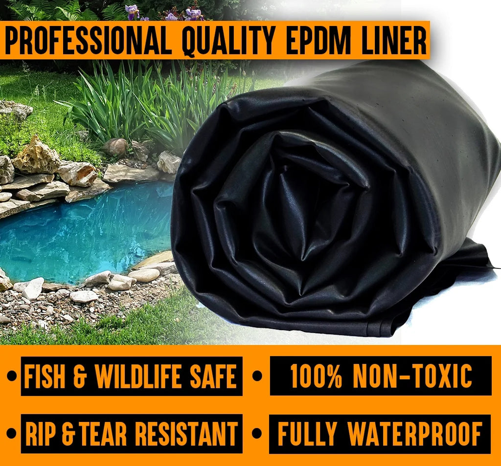 45 Mil EPDM Rubber Pond Liner 4 ft. x 20 ft. G59898