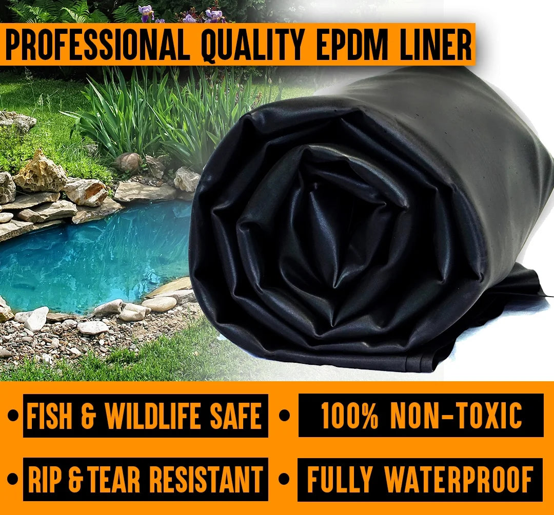 45 Mil EPDM Rubber Pond Liner 4 ft. x 20 ft. G59898