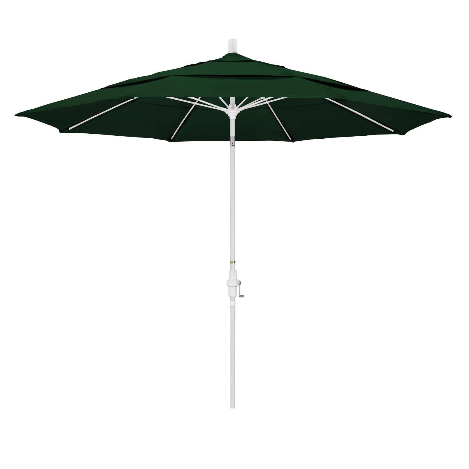 11 ft Aluminum Patio Umbrella Hunter Green J686