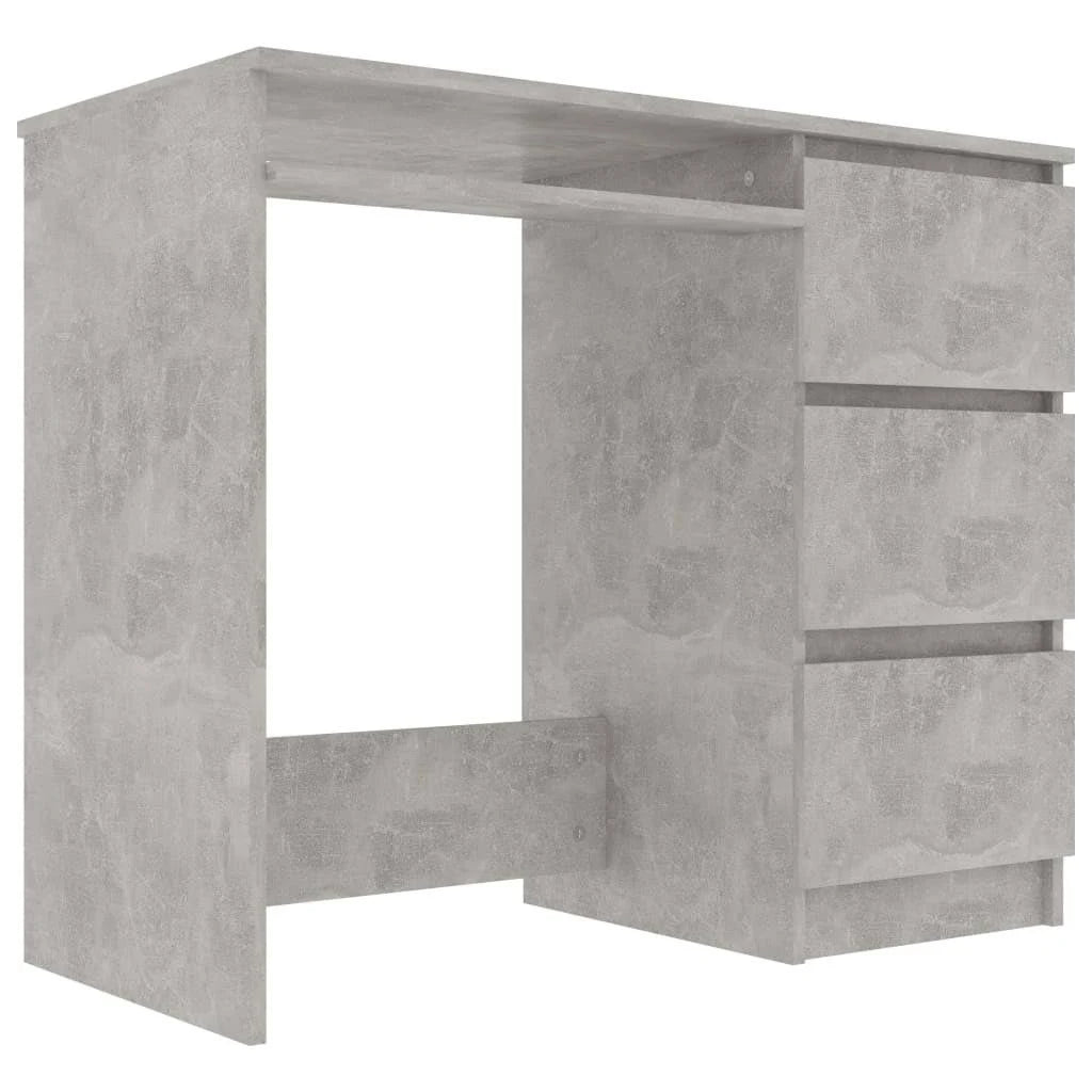 Concrete Gray Chipboard Desk V416223