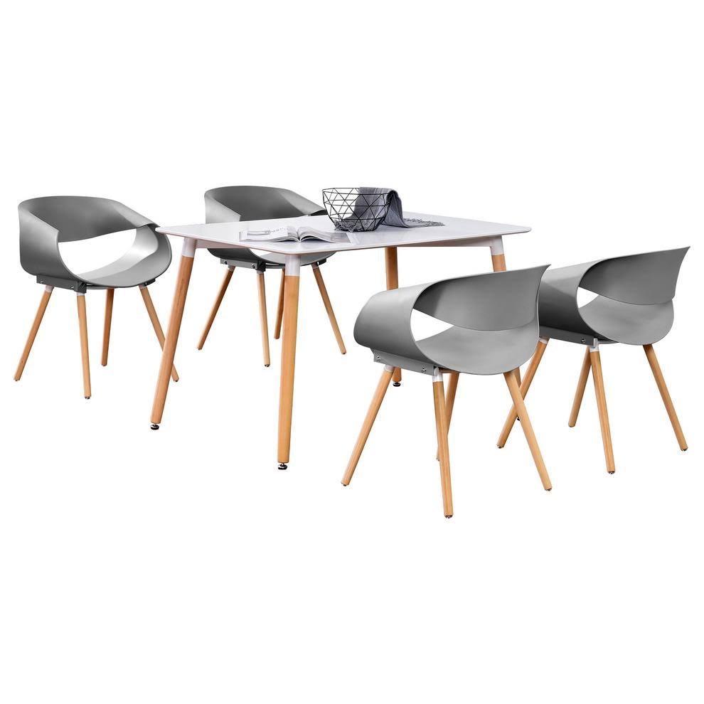 5-Piece Gray Dinette Set A1709