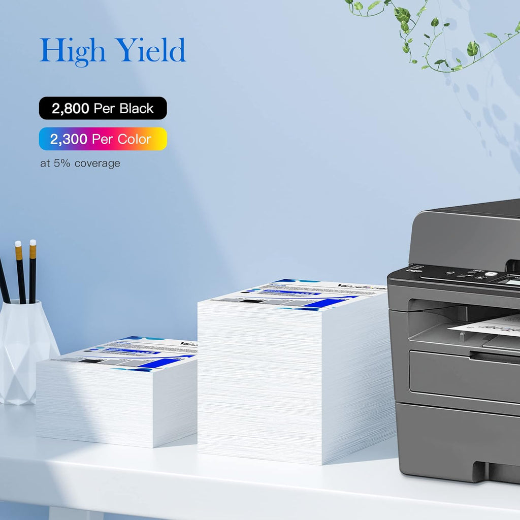 4 Pack Compatible Toner Cartridge for HP 201X 201A CF400X CF401X CF402X CF403X CF400A I923