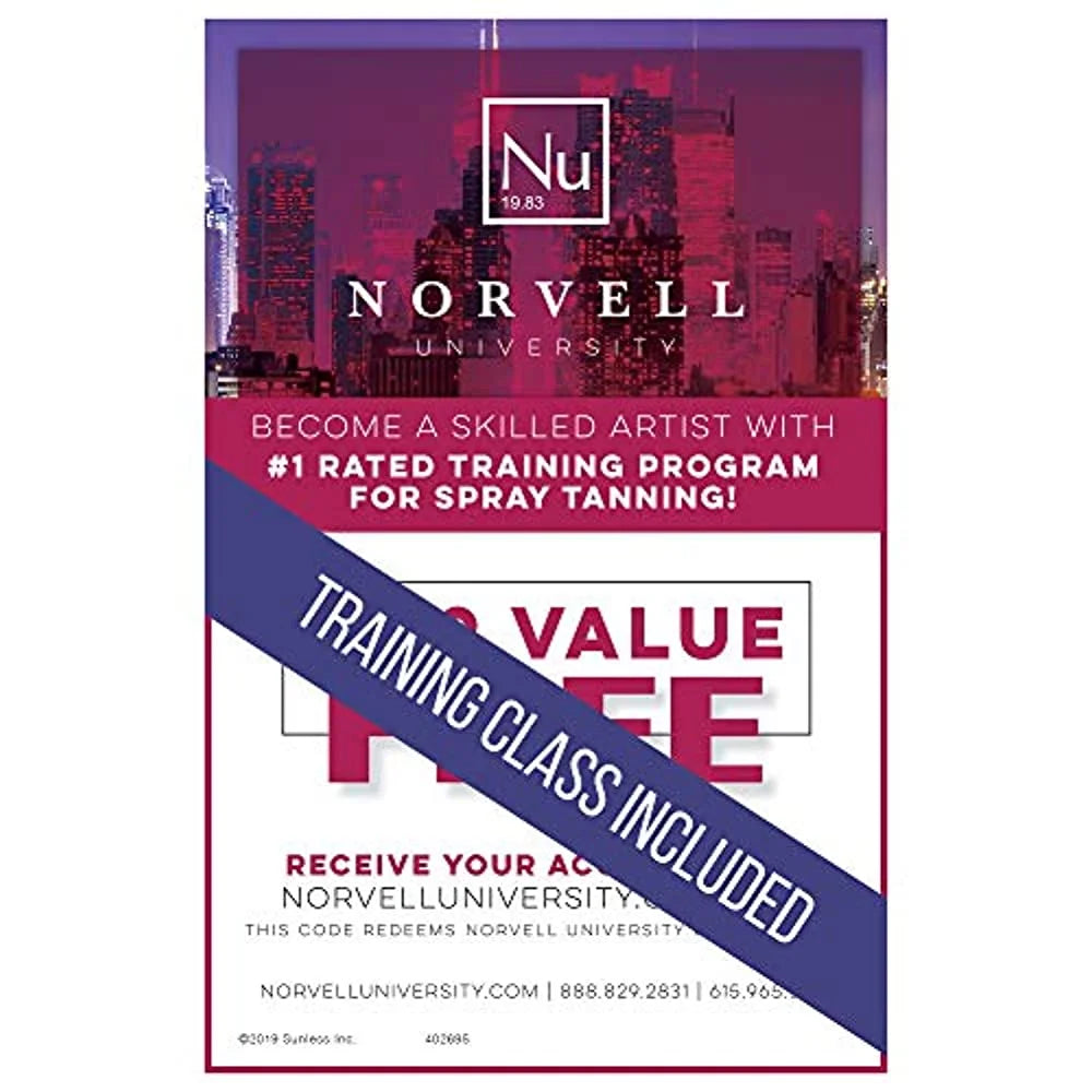Fascination Spray Tanning Machine with Norvell Sunless Pro Pack and Black Tent O5850