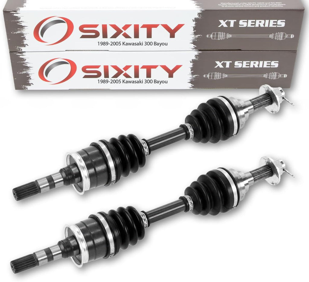Front Left Right Axles Pair for Kawasaki 300 Bayou 4X4 KLF300 R212887