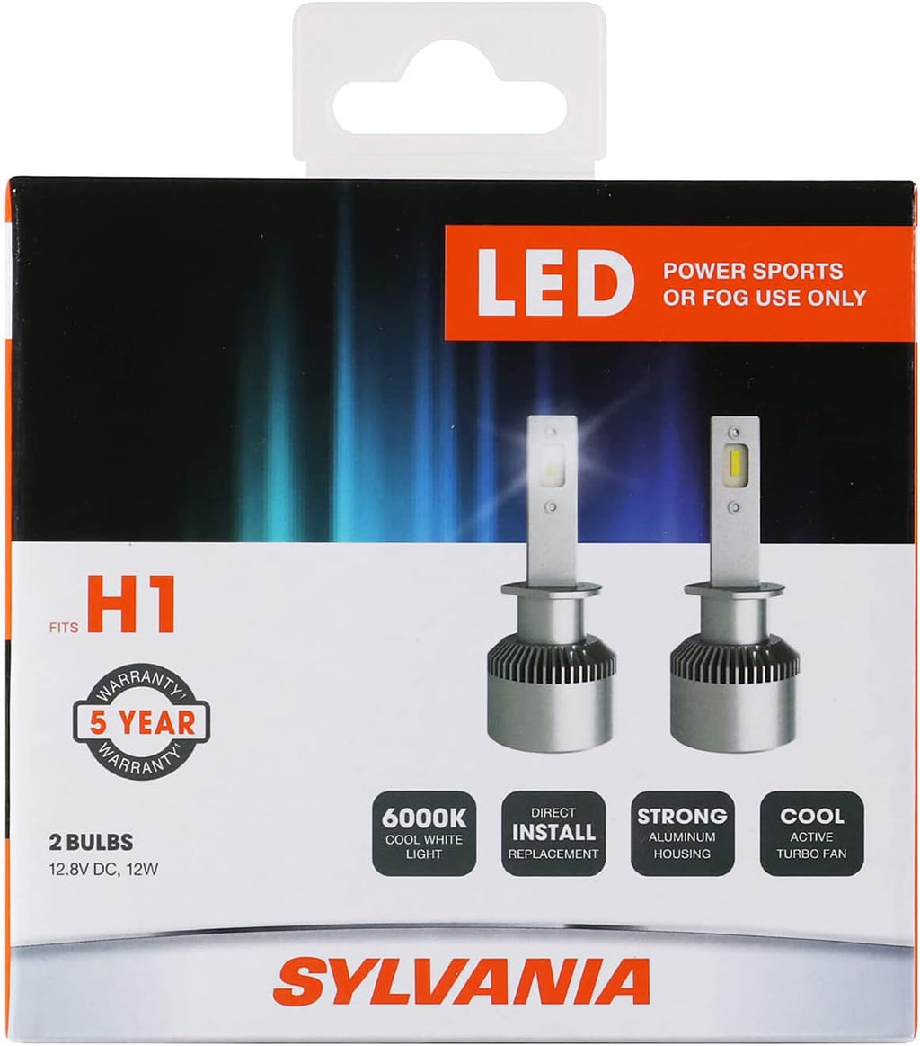 H1 LED Powersport Headlight Bulbs - 2 Pack K20655
