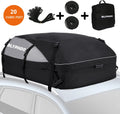 20 Cubic Feet Waterproof Rooftop Cargo Carrier with 8 Reinforced Straps J90810