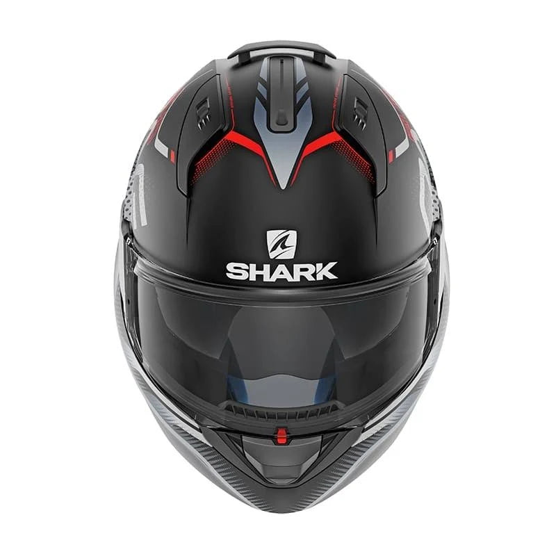 Black-Silver-Red Motorcycle Helmet N36699