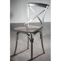 Antique Zinc/Gray Solid Wood Dining Chair J194674