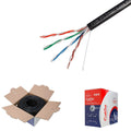 500FT CAT5e UTP Outdoor 24 AWG Unshielded Solid Direct Burial Cable Y281