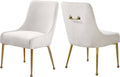 Cream Velvet Dining Chair Set of 2 K398117