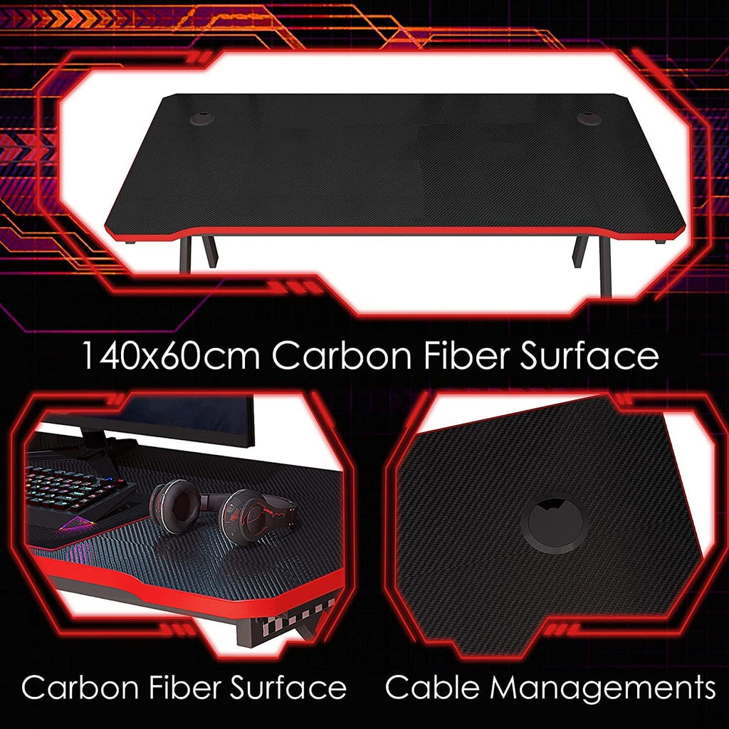Carbon Fiber Surface Gaming Desk G11620