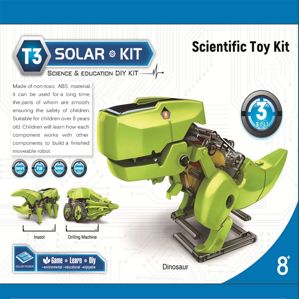 3 in 1 Solar Robot DIY STEM Science Toy Assembly Model V45426