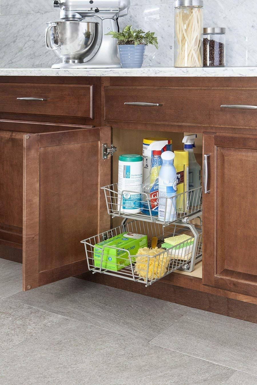 2 Tier 11-inch Wide Cabinet Organizer B22525