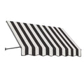 Black/White Stripe Acrylic Fixed Awning G36169
