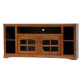 66 in. Oak TV Stand with Bookcase Sides Y127916