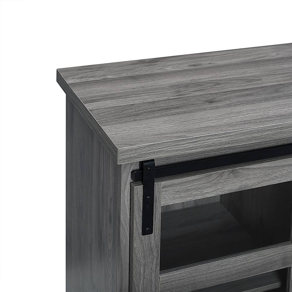 Slate Gray Sliding Glass Door Buffet Cabinet G87357