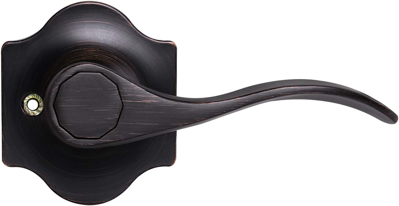 6 Pack Antique Privacy Door Handles Oil Rubbed Bronze Door Lever Set A917806