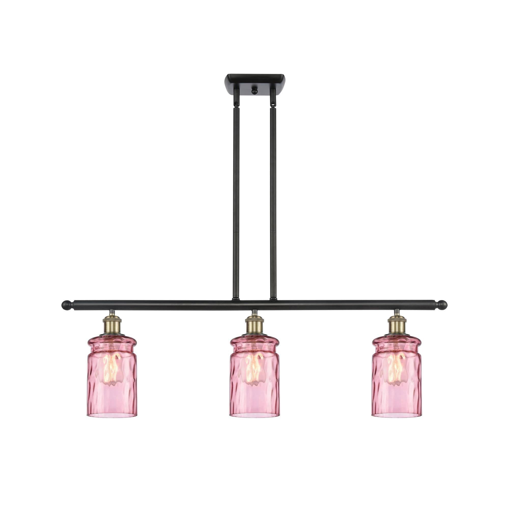 Black Antique Brass 3 Light Island Light Y55203