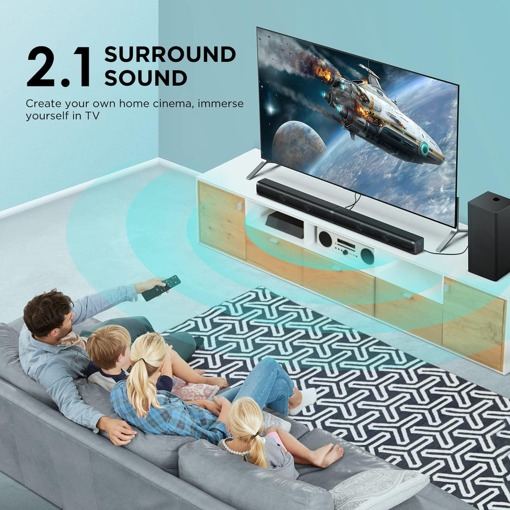 2.1 Slim Sound Bar with Subwoofer, Pack of 2 R2794