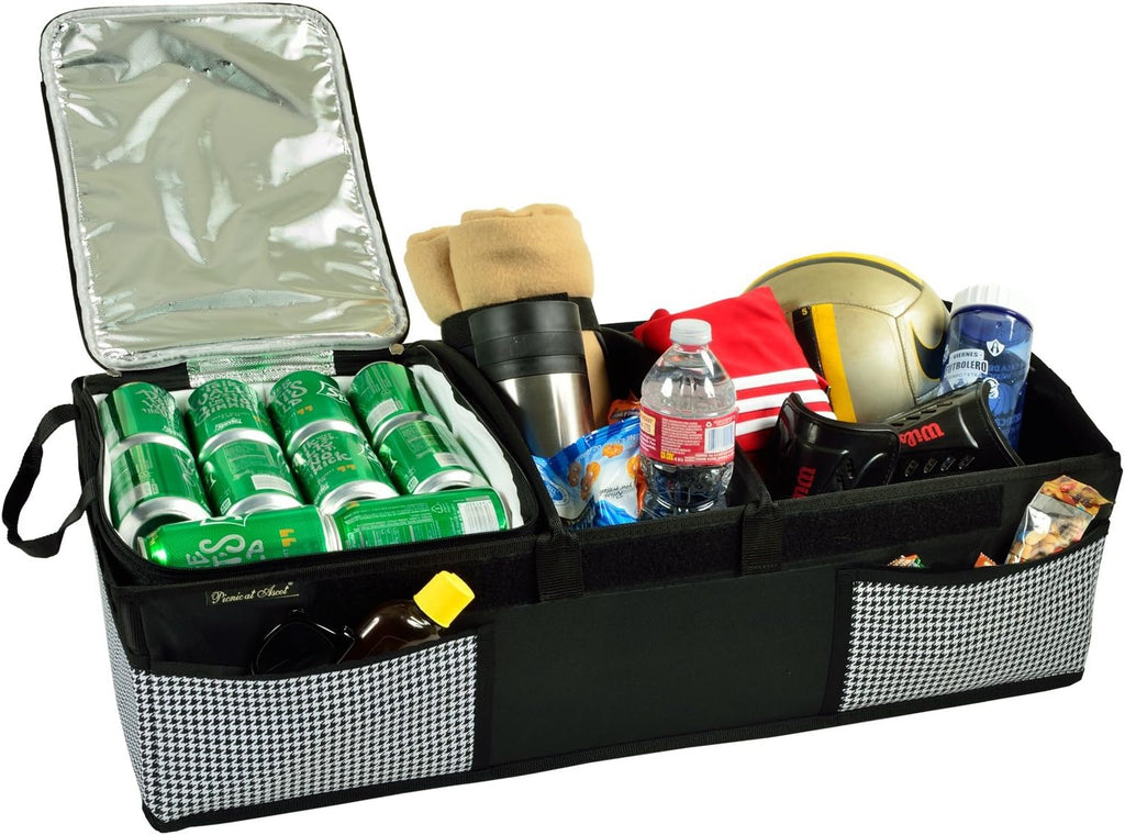 Heavy Duty Rigid Base Trunk Organizer with 28 Can Capacity Leak Proof Cooler H693277