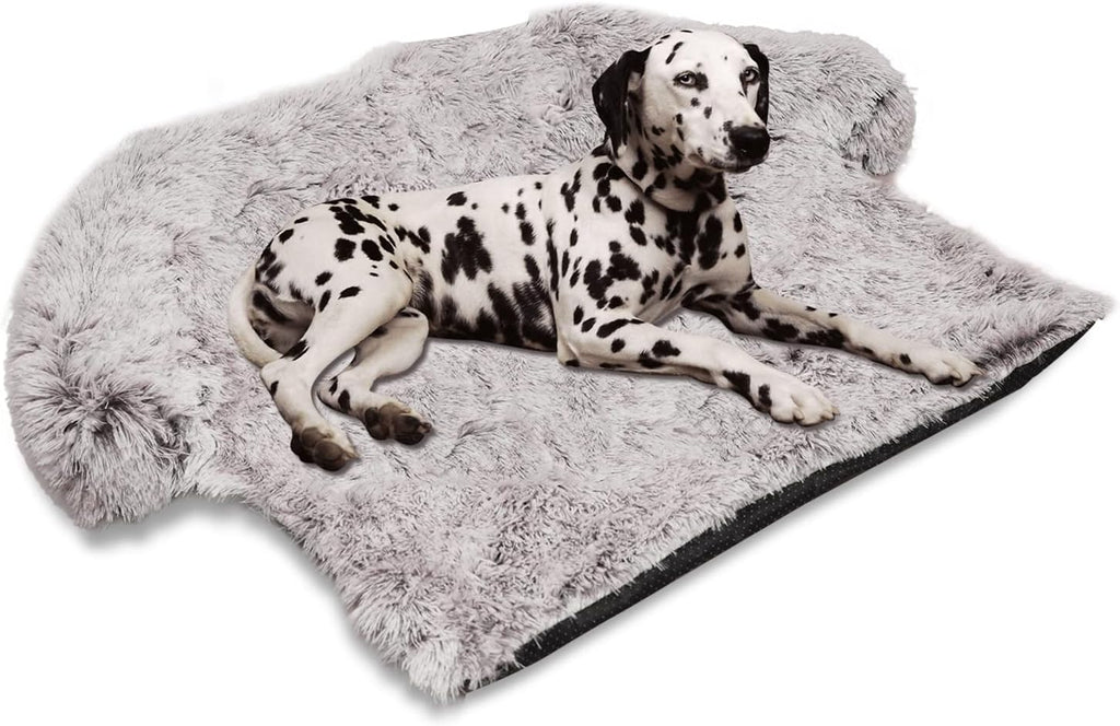 Grey Extra Large Plush Dog Bed E98104