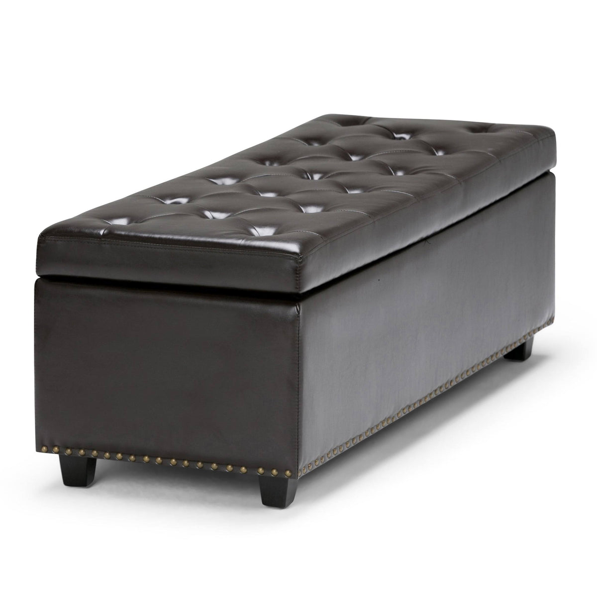 Stone Grey Rectangle Storage Ottoman M373705