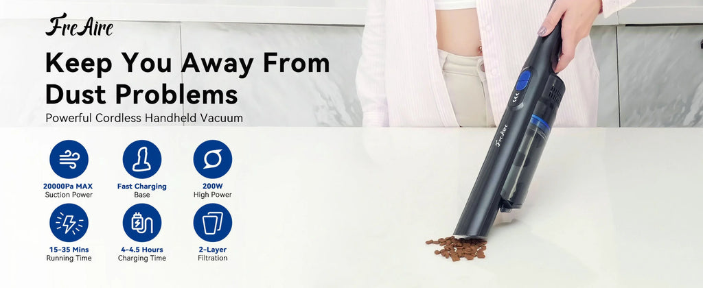 Handheld Vacuum Cordless, 20KPa, 35 Mins Runtime with Fast Charging Dock, One-Touch Empty A900993