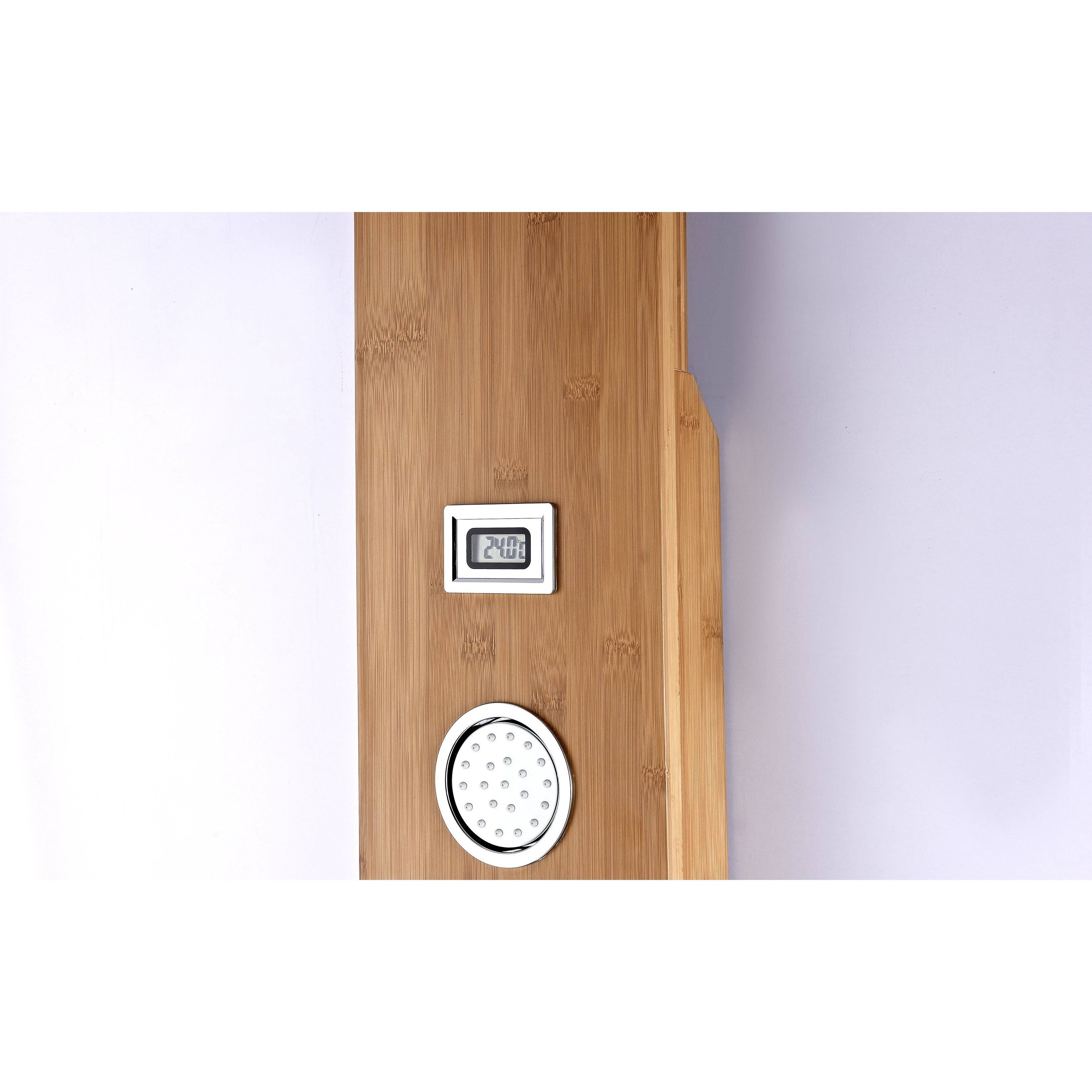 Full Body Shower Panel System with Heavy Rain Shower and Spray Wand D5832