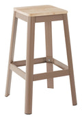 Frosted Cappuccino Metal Barstool H305