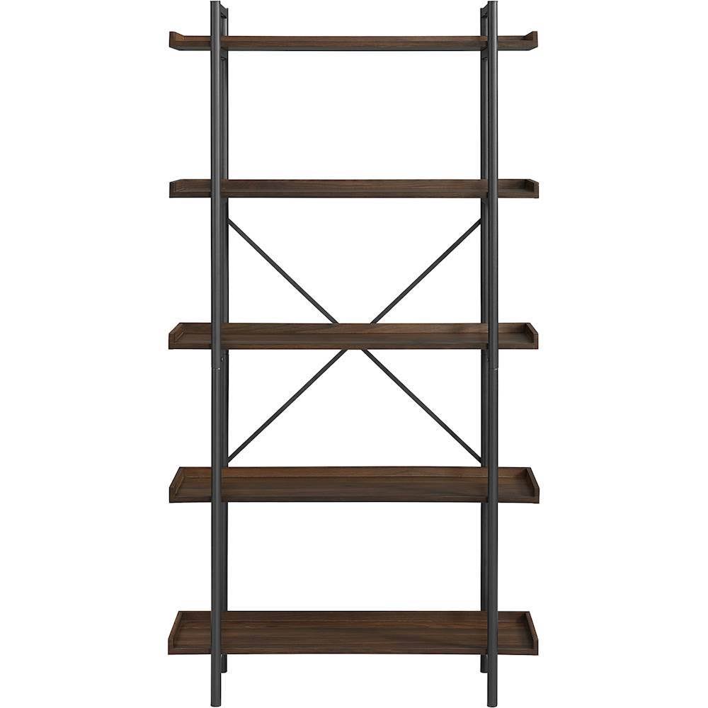 5-Shelf Bookcase Dark Walnut C642846